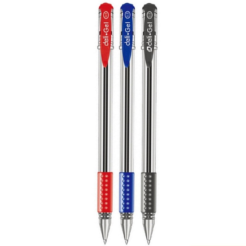 델리 0.5mm 검정 빨강 파랑 잉크 젤 펜 학생 시험 - Stationery Office And School Supply Stores 리뷰 및 가격