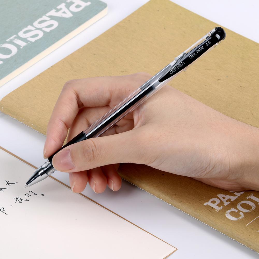델리 0.5mm 검정 빨강 파랑 잉크 젤 펜 학생 시험 - Stationery Office And School Supply Stores 리뷰 및 가격
